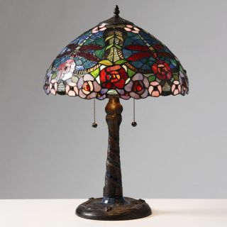 Warehouse of Tiffany Rose Dragonfly 23 H Table Lamp with Bowl Shade