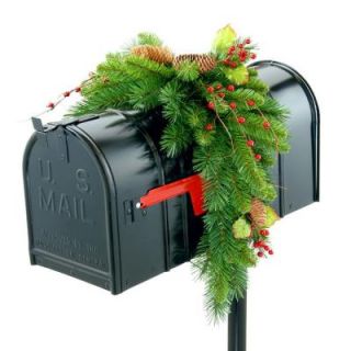 National Tree Company Classical Collection 3 ft. Mail Box Cover with Red Berries, Cones and Holly Leaves CC1 805 3 1