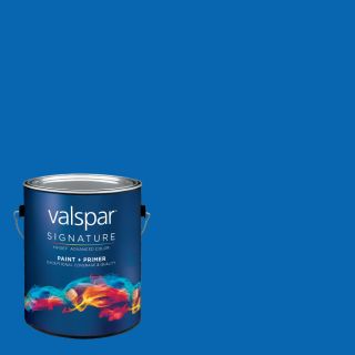 Creative Ideas for Color by Valspar Gallon Size Container Interior Matte Pre Tinted Sky Dive Blue Latex Base Paint and Primer in One (Actual Net Contents: 126.75 fl oz)