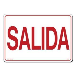 Lynch Sign 14 in. x 10 in. Red on White Plastic Salida Sign ES   1SP