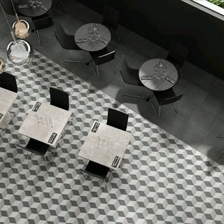 SomerTile 8.675x9.825 inch Trafico Silver Hex Porcelain Floor and Wall