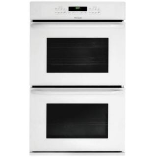 Frigidaire 30 in. Double Electric Wall Oven Self Cleaning in White FFET3025PW