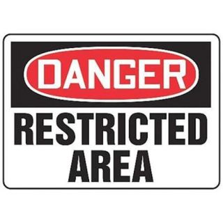 ACCUFORM SIGNS MADM149VP Danger Sign,10 x 14In,R and BK/WHT,PLSTC