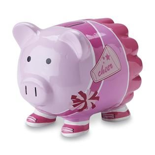 Ceramic Piggy Bank   Cheerleader   Baby   Baby Gifts   Gifts