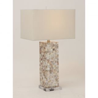 26 H Table Lamp with Rectangular Shade by Woodland Imports