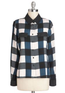 Checker You Out Top  Mod Retro Vintage Short Sleeve Shirts