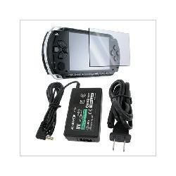 Insten Screen Protector and AC Wall Power Charger for Sony PSP