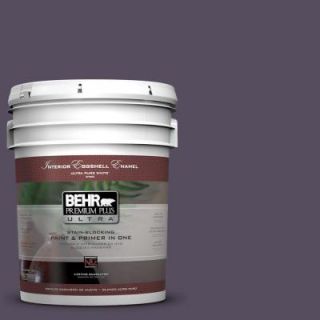 BEHR Premium Plus Ultra 5 gal. #660F 7 Napa Grape Eggshell Enamel Interior Paint 275305