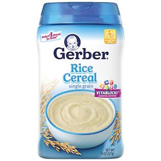 Gerber Gerber 1F Rice Cereal Base Cereal WIC   Baby   Baby Food