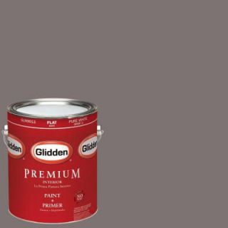 Glidden Premium 1 gal. #HDGCN59U Dark Raspberry Taupe Flat Latex Interior Paint with Primer HDGCN59UP 01F