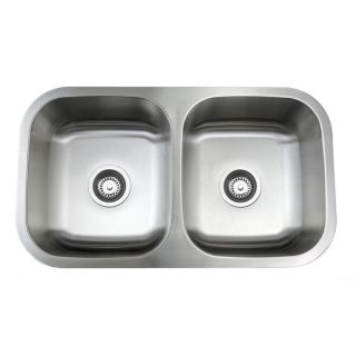 31 Inch Double Bowl Stainless Steel Under mount Kitchen Sink