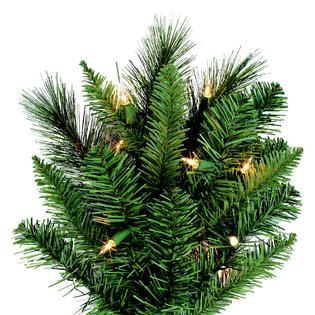 Ft Pre Lit Clear Light Aspen Slim Pine Artificial Christmas Tree