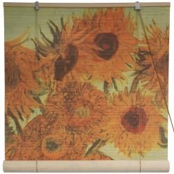Bamboo Sunflowers Window Blinds (60 in. x 72 in.) (China)   13431214