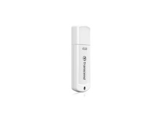 Transcend JetFlash 370 4 GB USB 2.0 Flash Drive   White