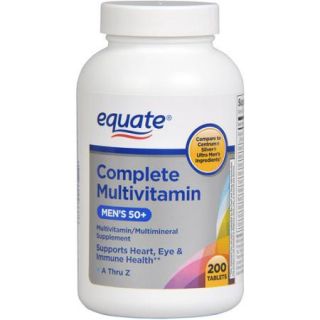 Equate Complete Ultra Men's Health Age 50+ Multivitamin/Multimineral, 200ct