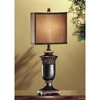 Crestview Collection Lucerne 27.95 H Table Lamp with Square Shade