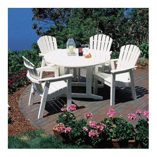 Seaside Casual Shell Back 5 Piece Dining Set