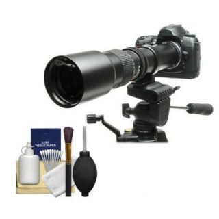 Rokinon 500mm f/8 Telephoto Lens with 2x Teleconverter (0mm) for Pentax K 30, K 7, K 5, K 01, K R Digital SLR Cameras