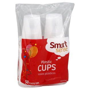 Smart Sense Plastic Cups, 16 oz, 50 cups   Food & Grocery   Paper