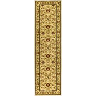 Safavieh Lyndhurst Ivory and Ivory Rectangular Indoor Machine Made Runner (Common: 2 x 16; Actual: 27 in W x 192 in L x 0.5 ft Dia)
