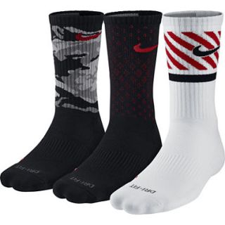 Nike® 3 pk. Mens Dri FIT Triple Fly Crew Socks   Big & Tall