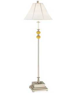 Pacific Coast Brushed Nickel and Crackle Resin Floor Lamp