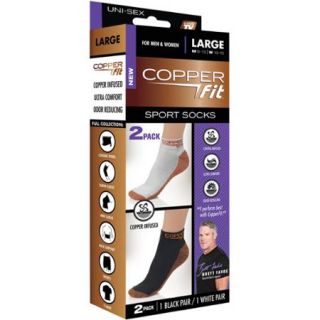 As Seen on TV Unisex Copper Infused Polyester Sport Socks