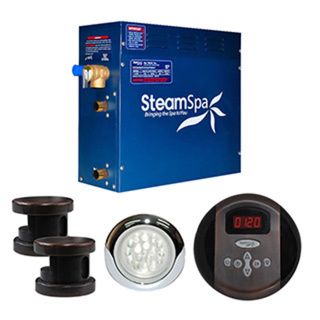 SteamSpa Indulgence 12kw Steam Generator Package in Oil Rubbed Bronze