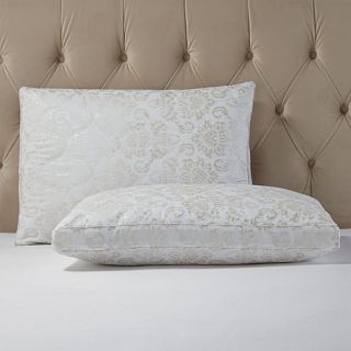 Foil Damask Printed Pillows 2 pack   Standard   7816252