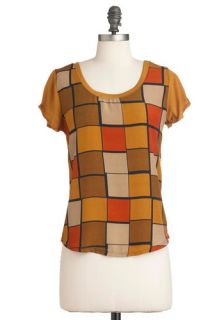 Tile Be There Top  Mod Retro Vintage Short Sleeve Shirts