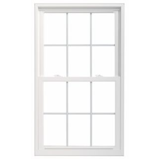 ThermaStar by Pella Vinyl Double Pane Annealed Replacement Double Hung Window (Rough Opening: 27.75 in x 36.75 in Actual: 27.5 in x 36.5 in)