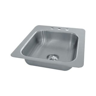 Seamless Bowl 1 Compartment Drop in Hand Sink