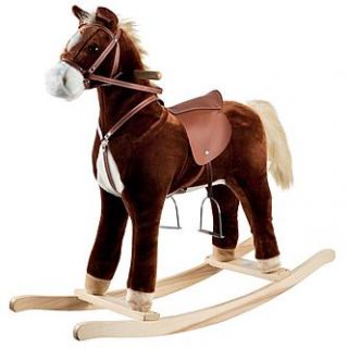 Happy Trails Plush Rocking Horse   Toys & Games   Stuffed Animals