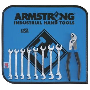 Armstrong 9 pc. Full Polish 15° and 80° Ignition Wrench Set   Tools