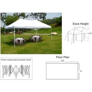 Giga Tent  THE PARTY TENT 20 x 10 Canopy WHITE TOP