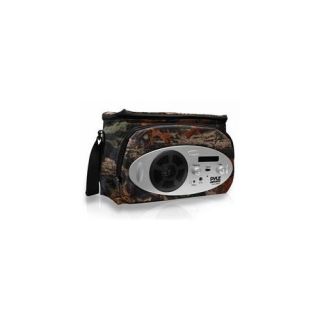 PyleSports PSCL28CM Cooler Bag with Built in AM FM Radio, Headphone Output and AUX IN for MP3 Players   Camo Color