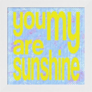 Evive Designs You Are My Sunshine by Louise Carey Framed Textual Art
