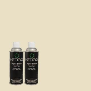 Hedrix 11 oz. Match of MQ3 12 Ivory Paper Low Lustre Custom Spray Paint (2 Pack) LL02 MQ3 12