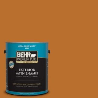 BEHR Premium Plus 1 gal. #S H 280 Acorn Spice Satin Enamel Exterior Paint 934001