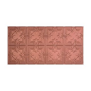 Fasade Traditional 10 Argent Copper 2 foot x 4 foot Glue up Ceiling