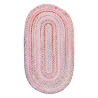 Capel Baby's Breath 0450 Braided Rug   Pink