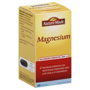 Nature Made Magnesium, Maximum Strength, 500 mg, Softgels, 60 softgels