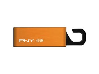 PNY Attach? P FDU4GBCL EF/ORG 4 GB USB 2.0 Flash Drive   Orange