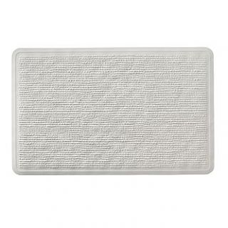 Essential Home 14 in. X 22 in. White Textured Rubber Bath Mat