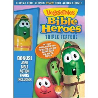 VeggieTales: Bible Heroes Triple Feature   Josh & The Big Wall / Esther: The Girl Who Became Queen / Abe And The Amazing Promise (Josh Bible Action Figure Included) (Widescreen)