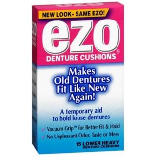 Ezo Denture Cushions Lower Heavy 15 Each (Pack of 3)