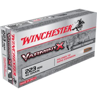 Winchester Varmint X Ammo .223 Rem 40 gr. Polymer Tip 719947