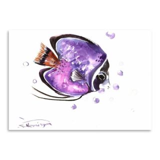 Americanflat Angelfish 4 by Suren Nersisyan Painting Print in Purple