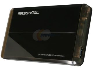 MASSCOOL UHB 2233 Aluminum 2.5" Black SATA I/II USB 3.0 External Enclosure