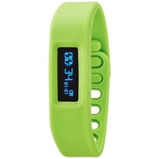 Accellorize 33117 Green Bluetooth Bracelet Pedometer For